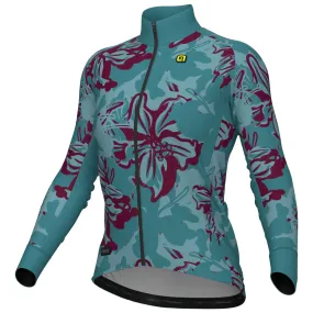 Maglia maniche lunghe donna Ale PR-E Flower - Verde acqua