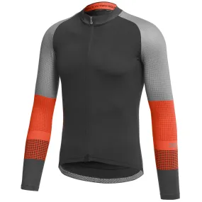 Maglia maniche lunghe Dotout Block - Nero arancio