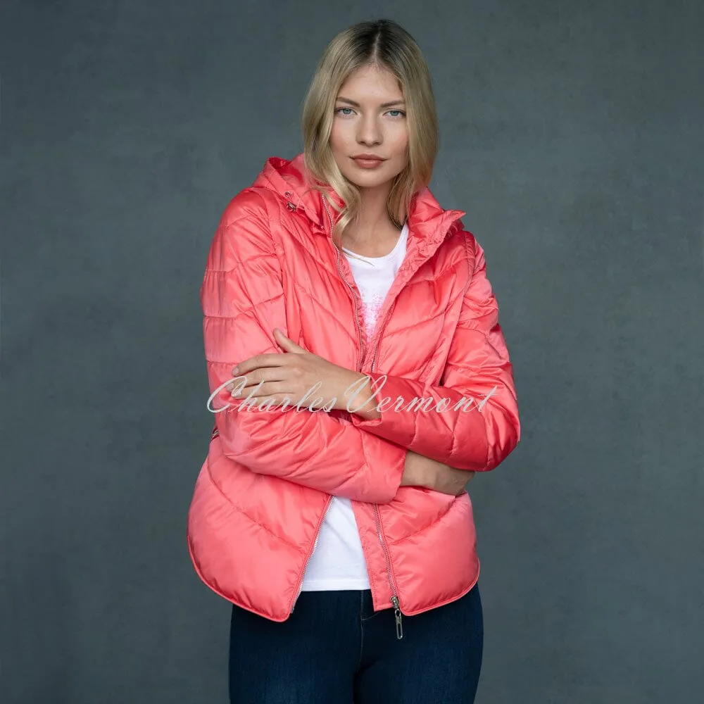 Marble Gilet/Jacket (Detachable Sleeves & Hood) – Style 6136-135 (Watermelon)