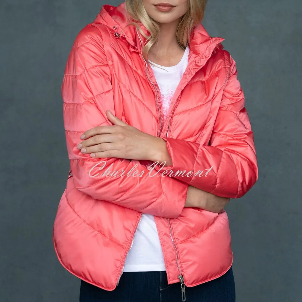 Marble Gilet/Jacket (Detachable Sleeves & Hood) – Style 6136-135 (Watermelon)