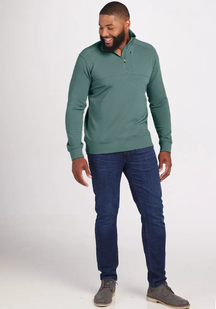 Mason 1/4 Zip - Duck Green