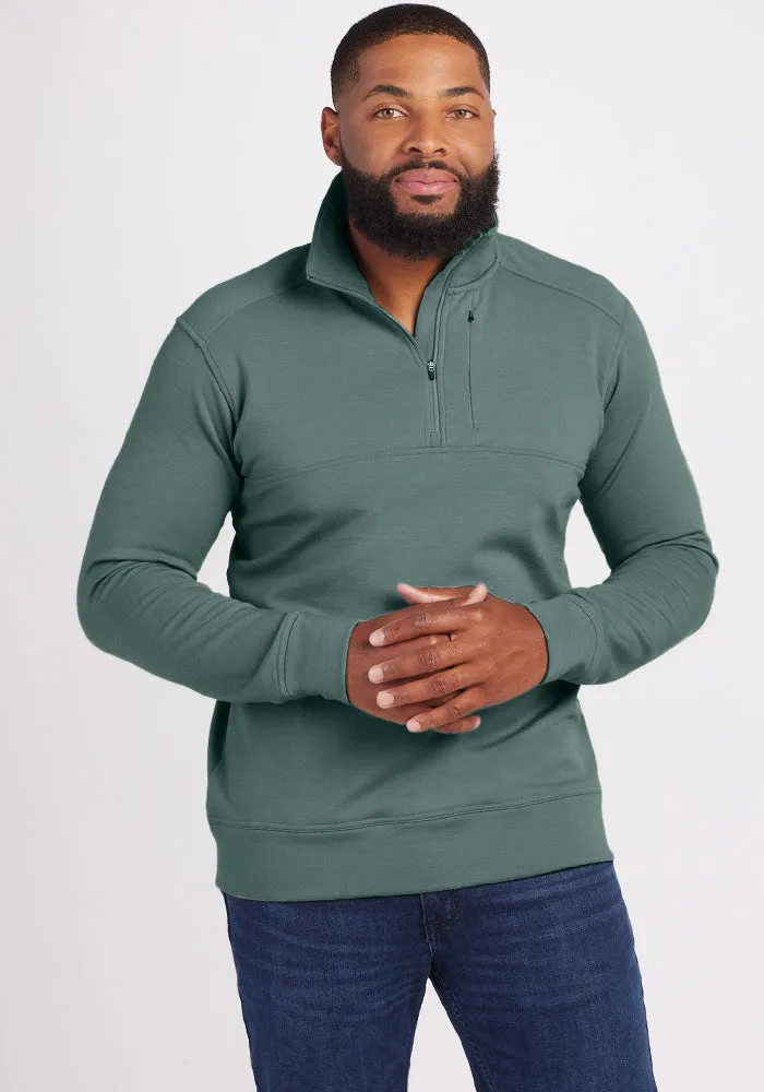 Mason 1/4 Zip - Duck Green