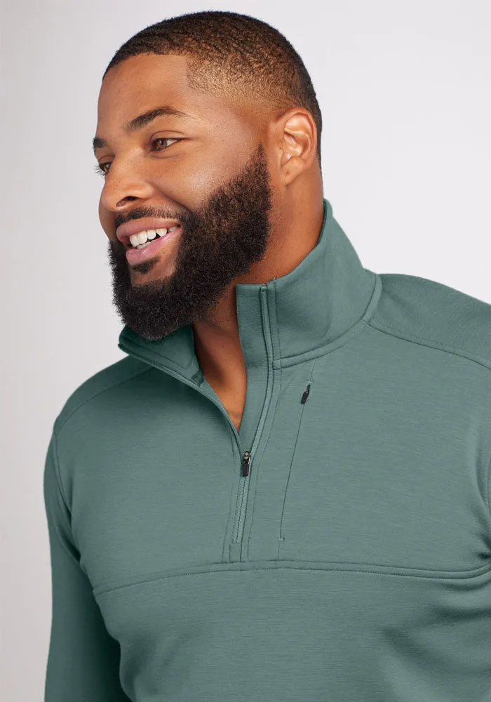 Mason 1/4 Zip - Duck Green