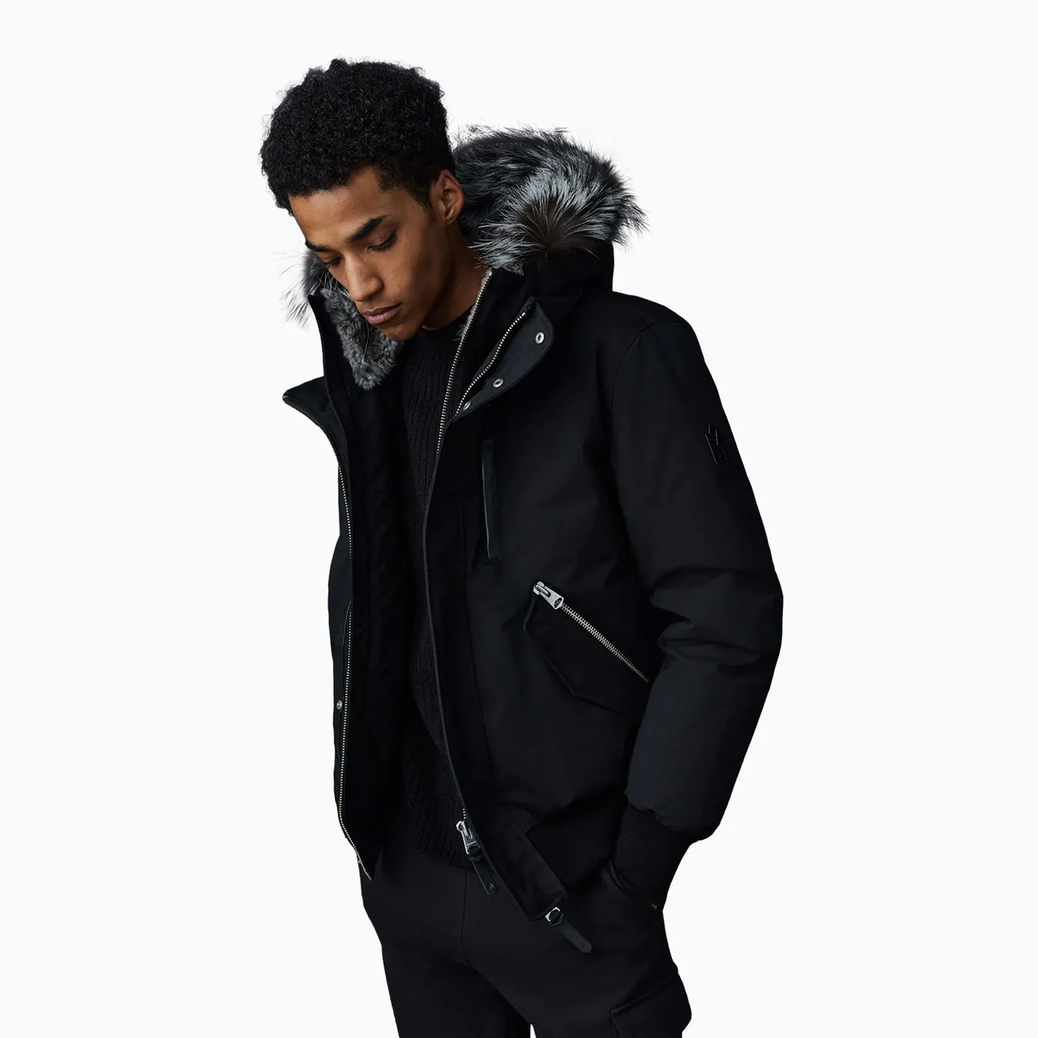 Men's DIXON 2-in-1 Nordic Tech Down Bomber With Silver Fox Fur