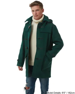 Men's London Classic Fit Duffle Coat - British Racing Green