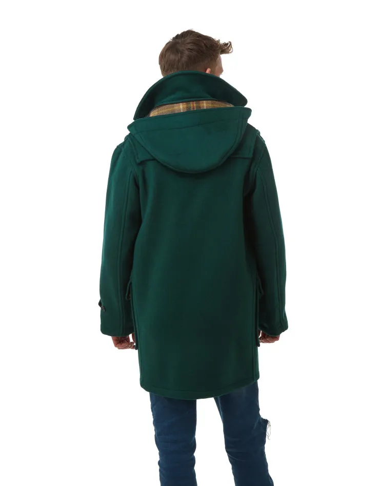 Men's London Classic Fit Duffle Coat - British Racing Green