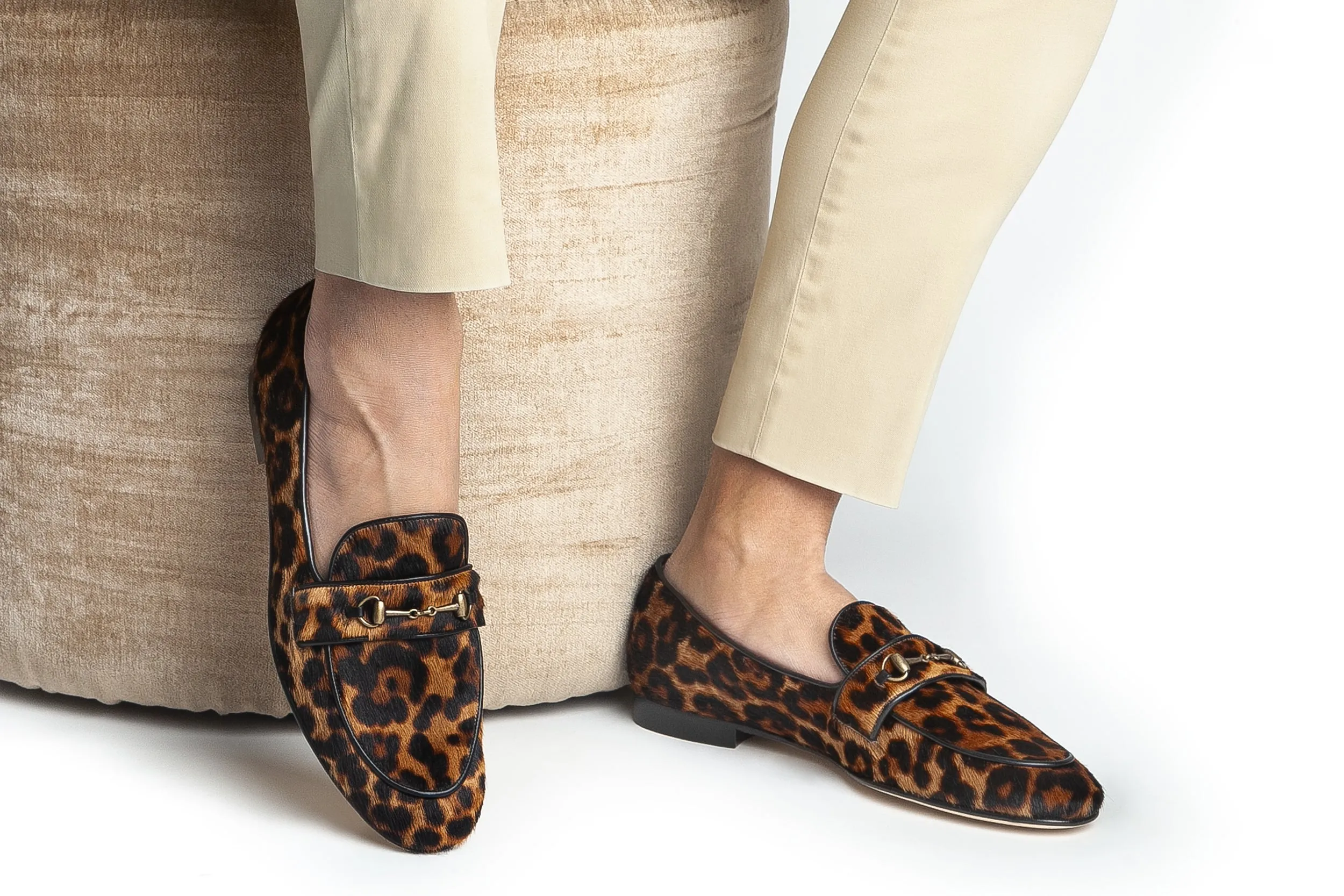 MORRIS PONY LEOPARD SLIPPERS