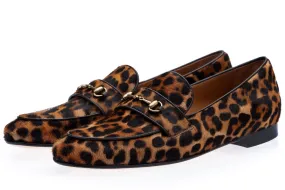 MORRIS PONY LEOPARD SLIPPERS