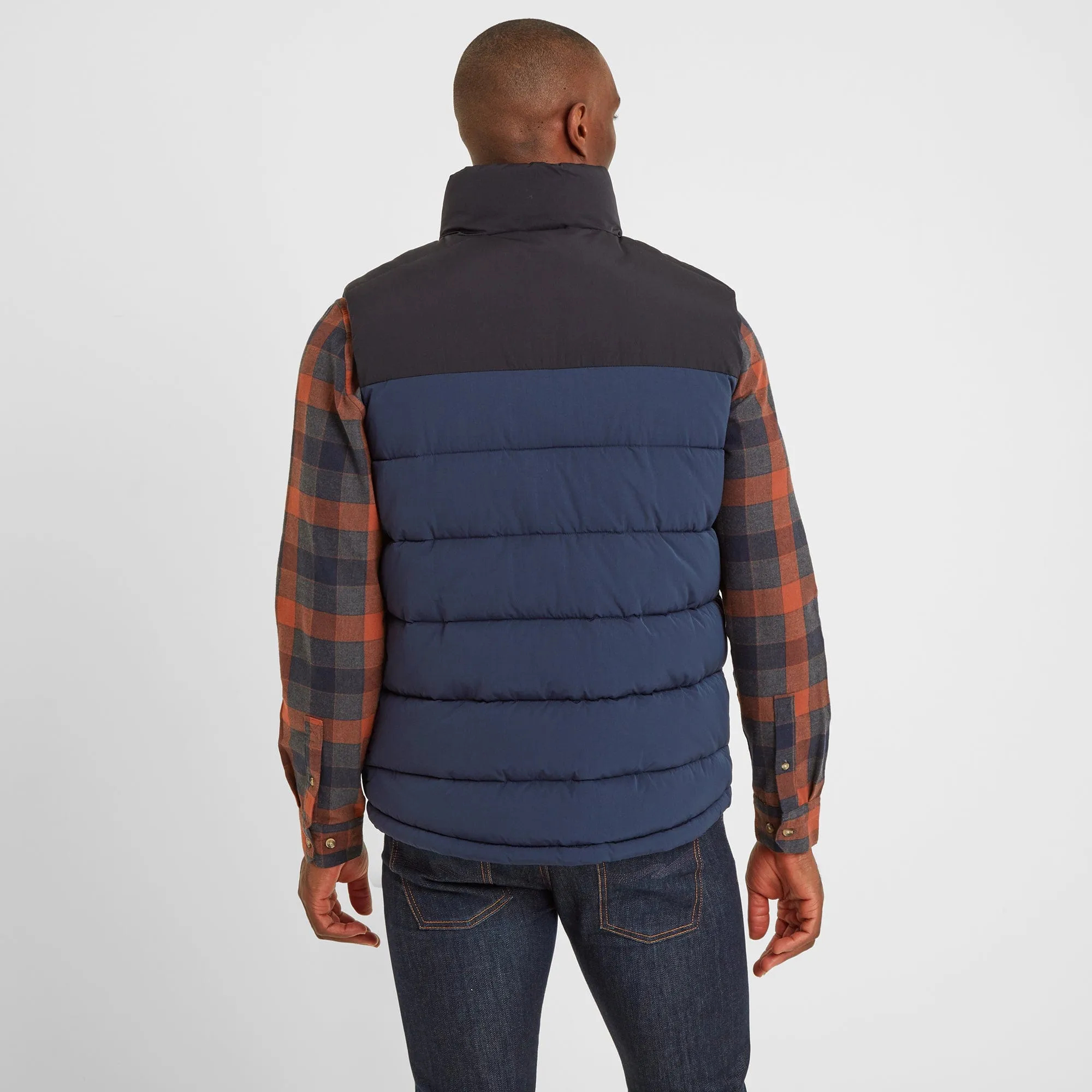 Murton Mens Insulated Padded Gilet - Dark Indigo/Black