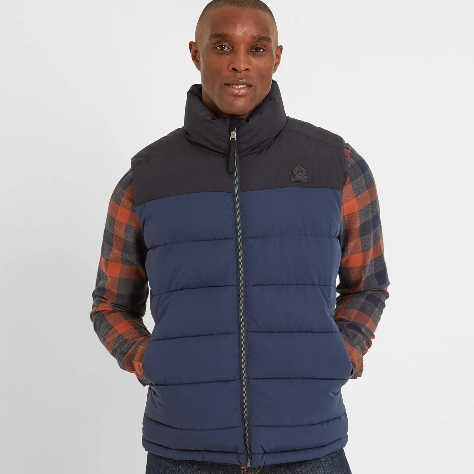 Murton Mens Insulated Padded Gilet - Dark Indigo/Black