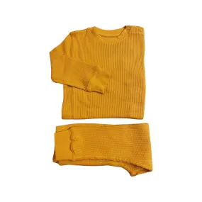 Mustard Waffle Cotton Set