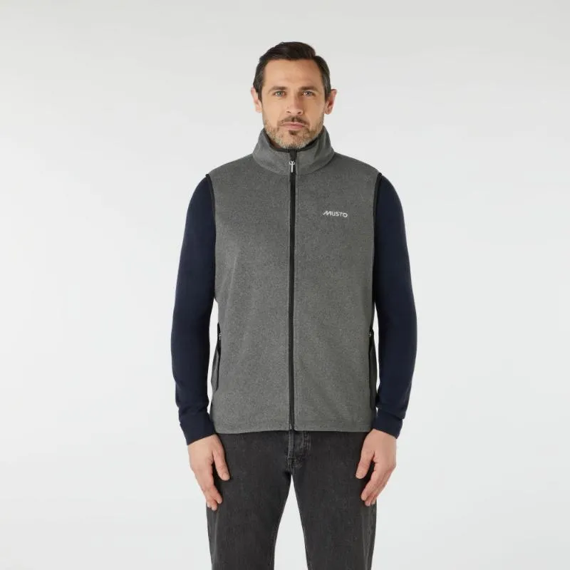 Musto Nautic PT Fleece Gilet - Dark Grey Marl