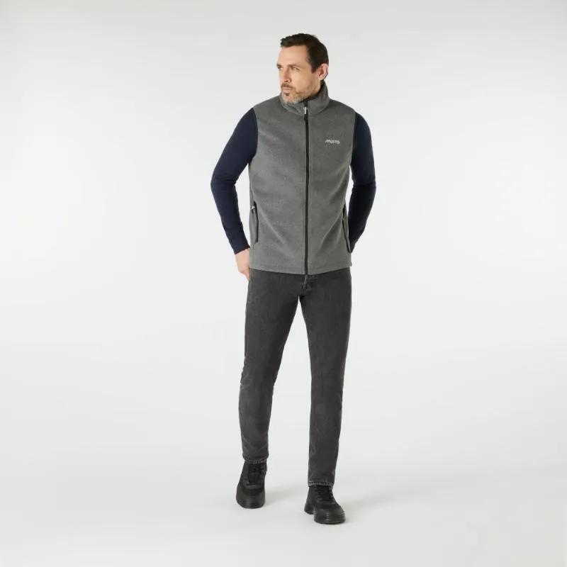 Musto Nautic PT Fleece Gilet - Dark Grey Marl