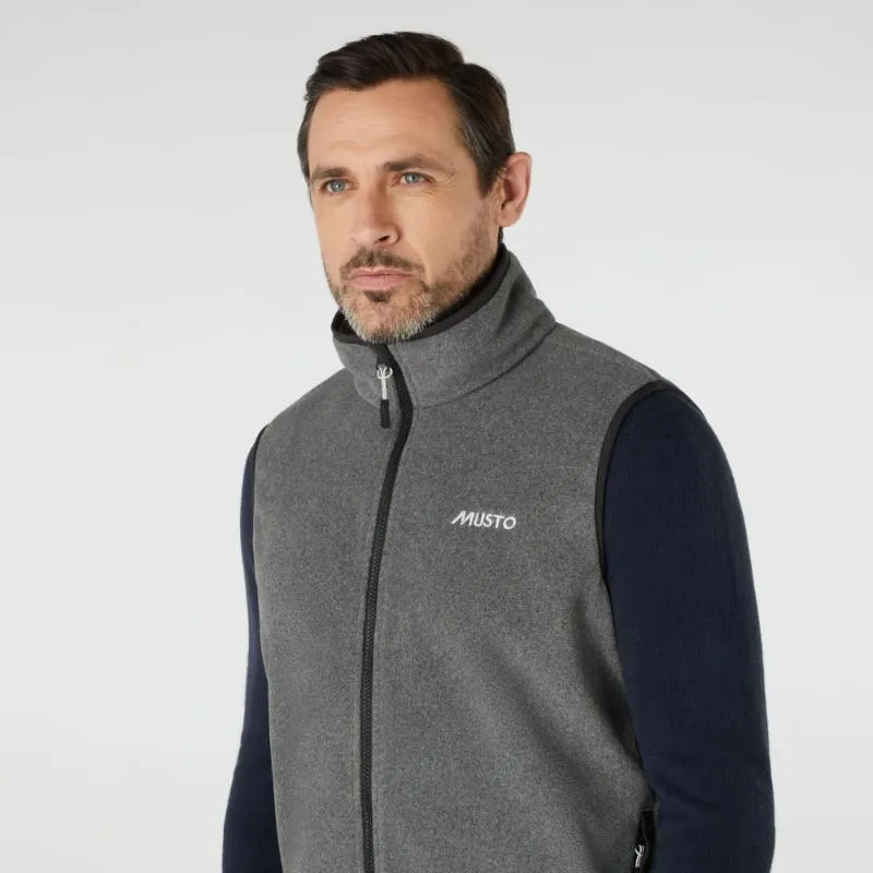 Musto Nautic PT Fleece Gilet - Dark Grey Marl