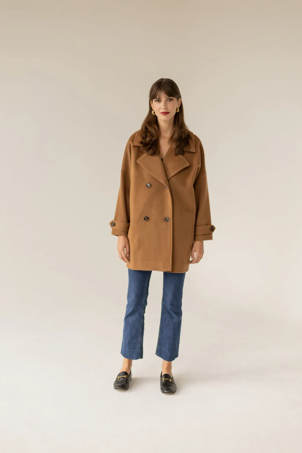 Nadine Cashmere Coat Caramel