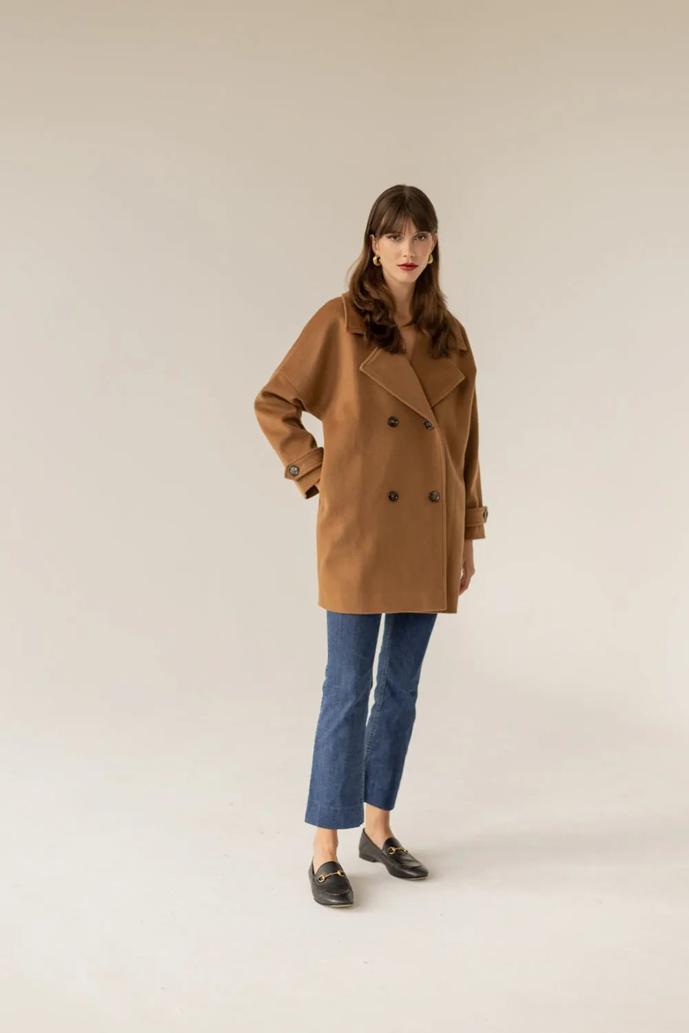 Nadine Cashmere Coat Caramel