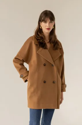 Nadine Cashmere Coat Caramel