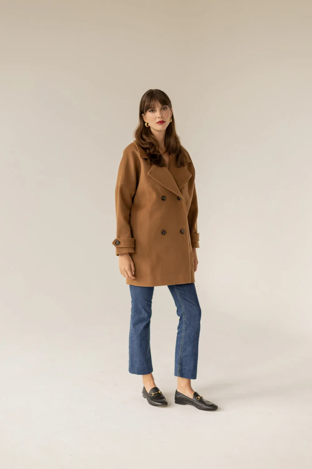 Nadine Cashmere Coat Caramel