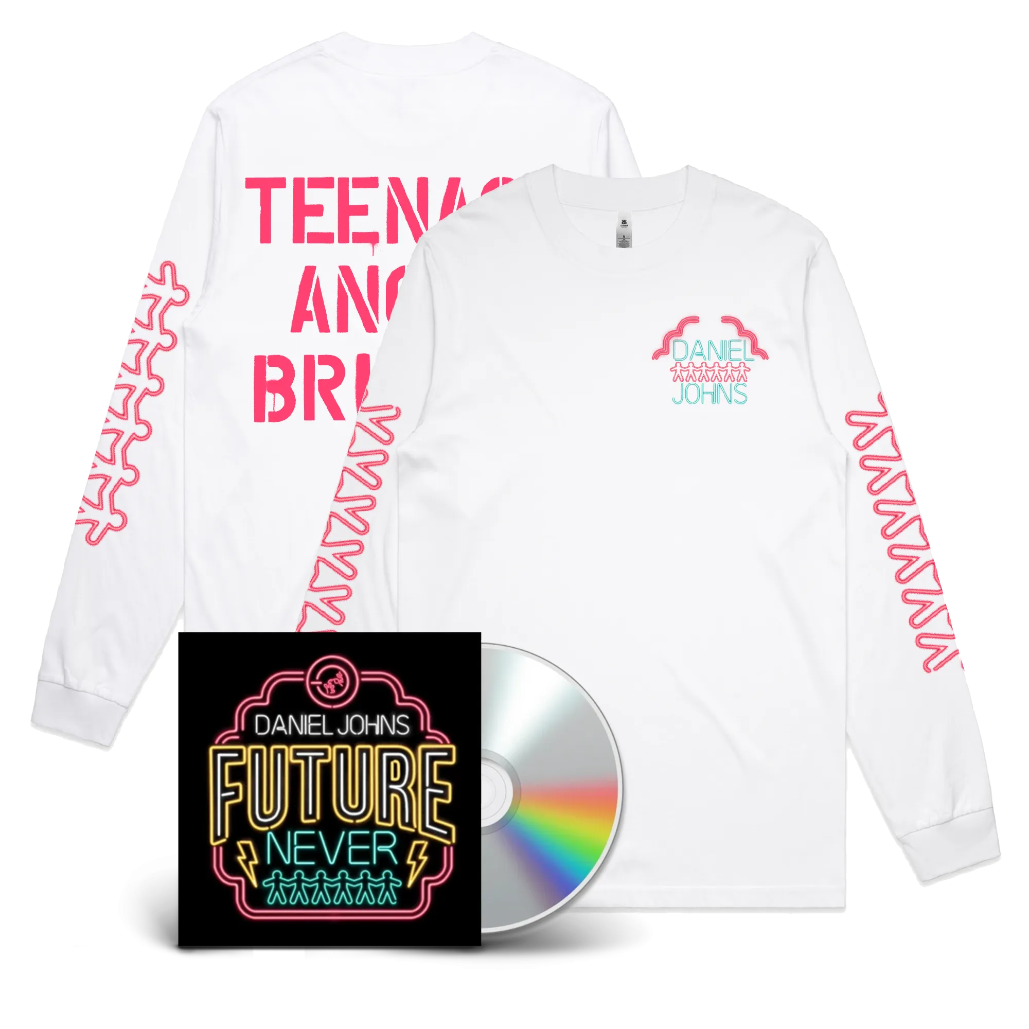 Neon Future Teenage Angst Brigade Longsleeve and CD Bundle