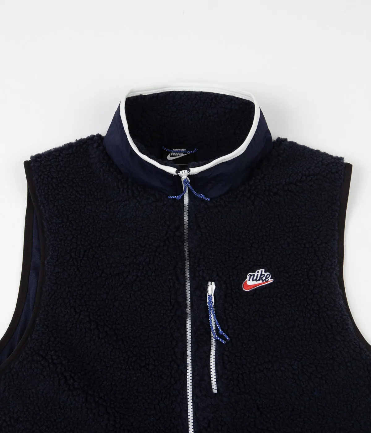 Nike Sherpa Fleece Gilet - Obsidian / Game Royal / Geode Teal