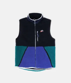 Nike Sherpa Fleece Gilet - Obsidian / Game Royal / Geode Teal