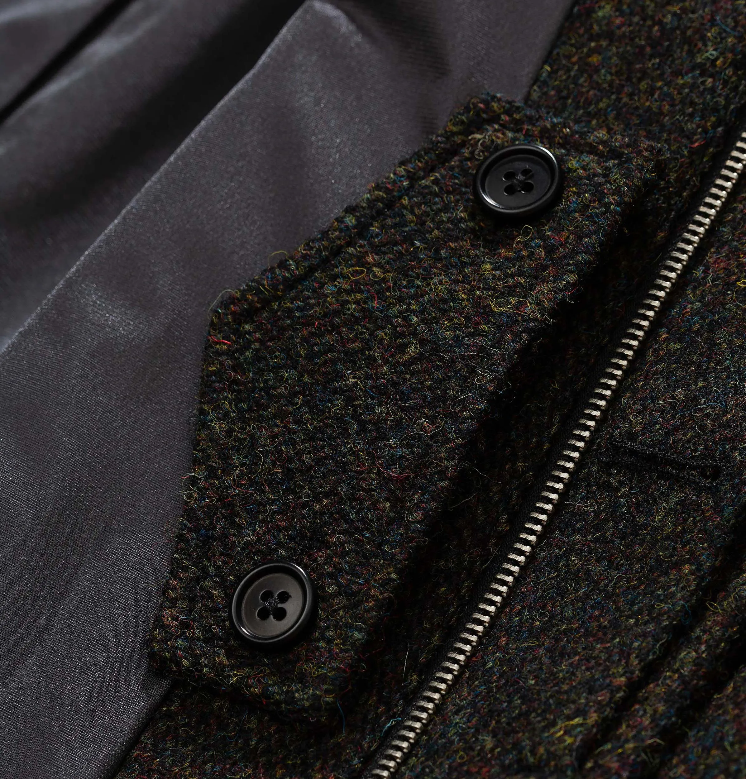 Norse Projects Svalbard Harris Tweed Jacket – Black Multi