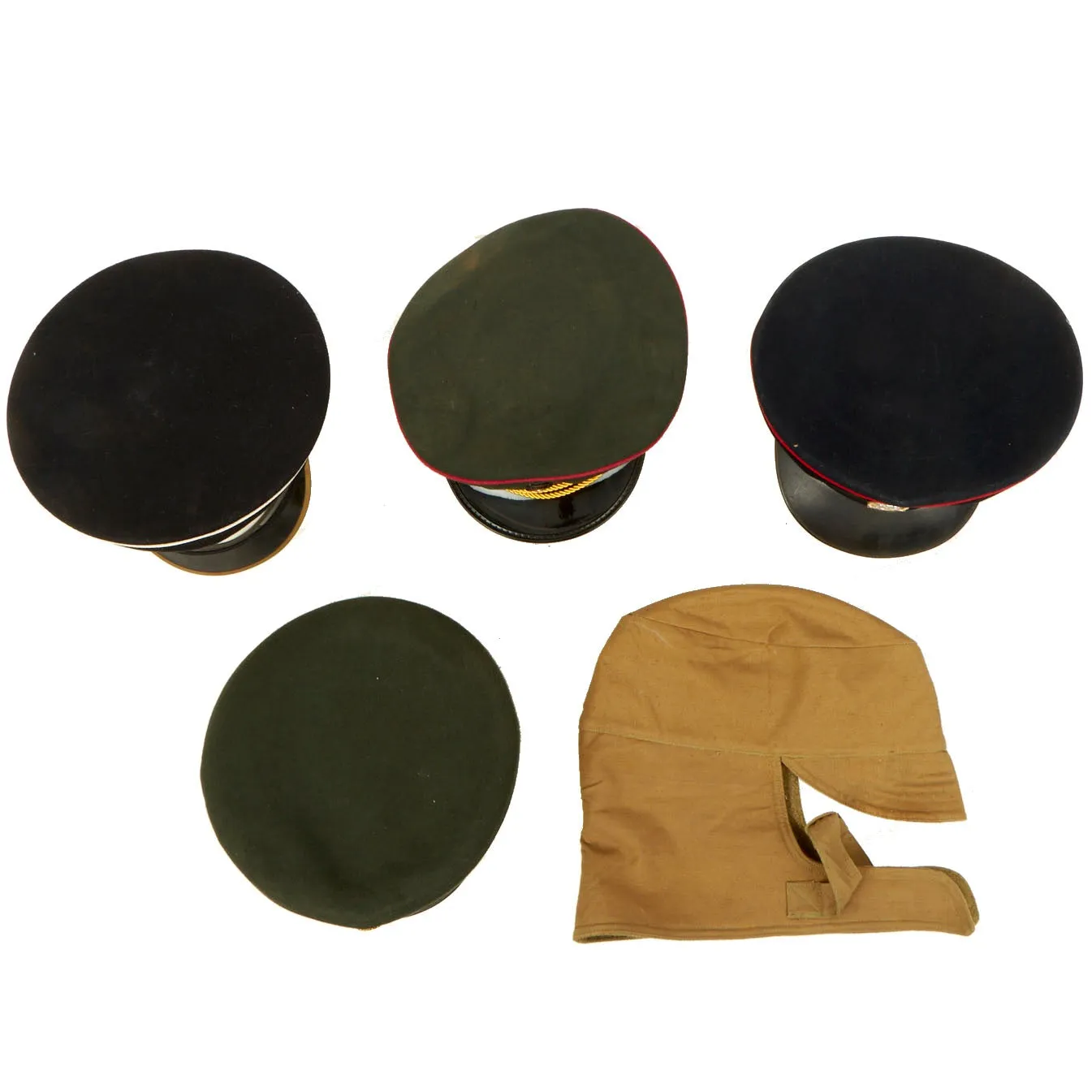 Original Cold War Military Hat Collection - Various Countries - 5 hats