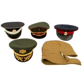 Original Cold War Military Hat Collection - Various Countries - 5 hats