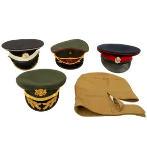 Original Cold War Military Hat Collection - Various Countries - 5 hats