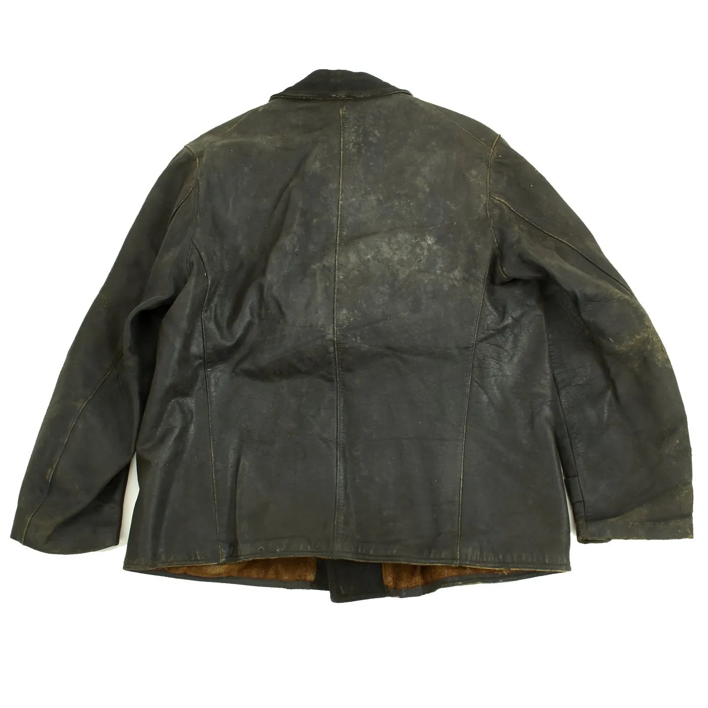 Original Imperial German WWI Aviator's Leather Jacket Pilot Coat