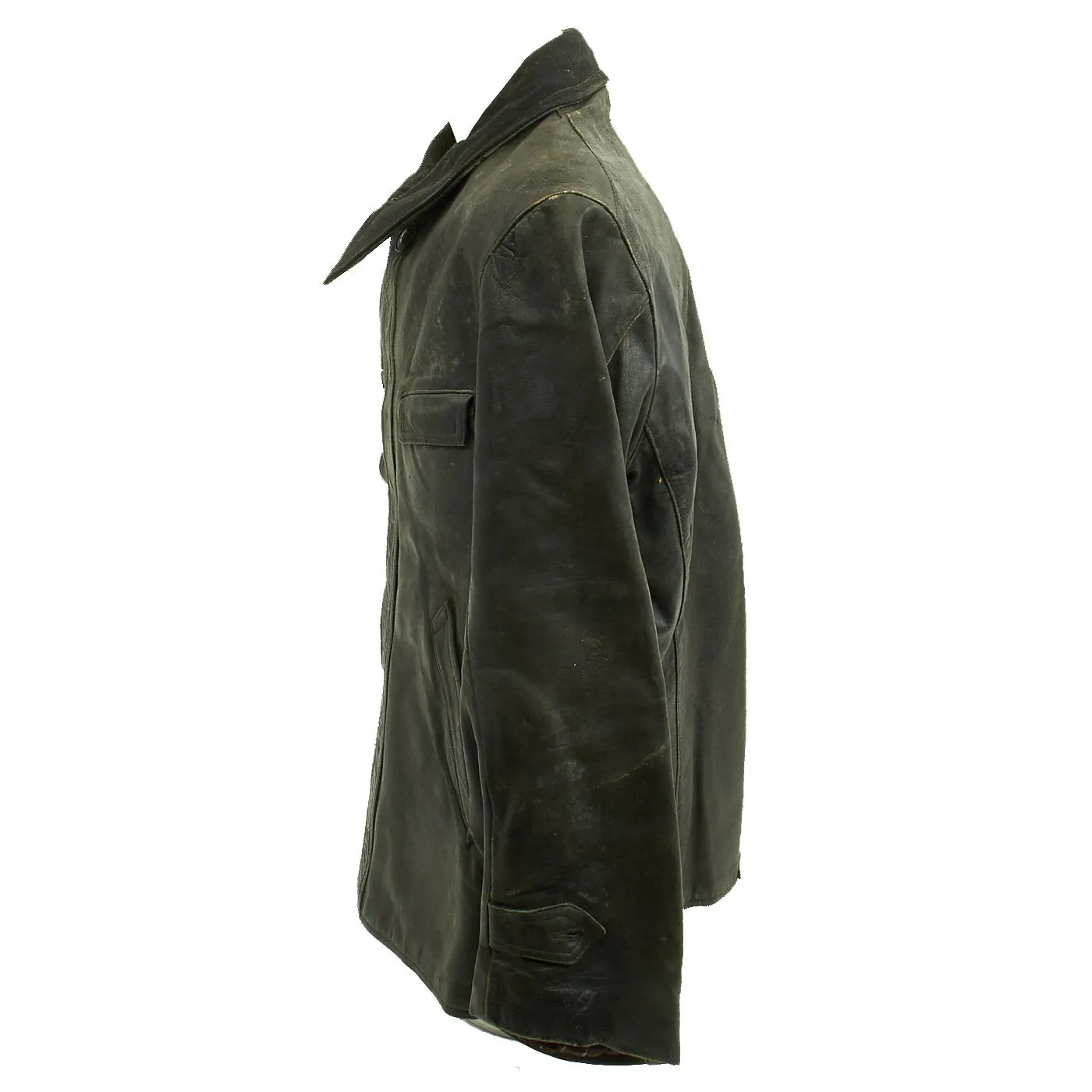 Original Imperial German WWI Aviator's Leather Jacket Pilot Coat