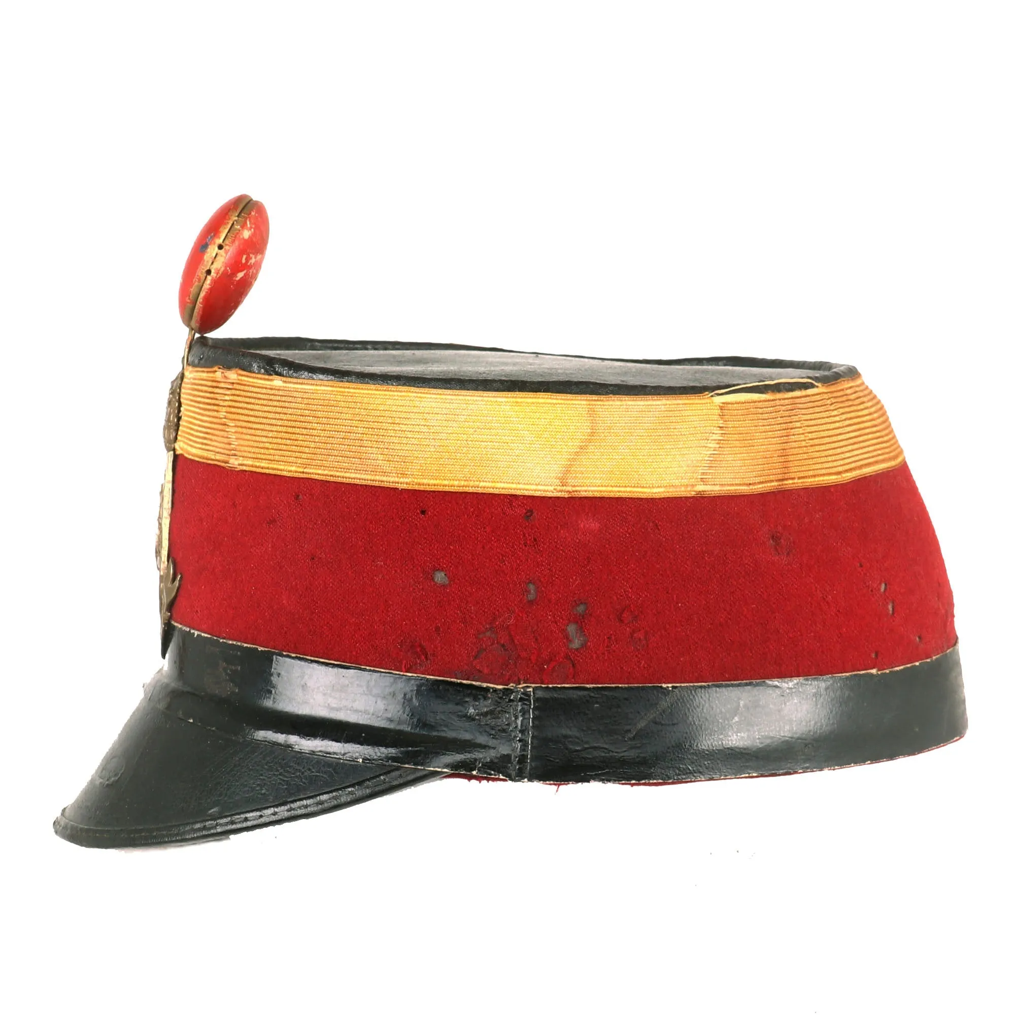 Original Pre WWII Royal Hungarian 4th Nagyvárad Honved Infantry Regiment Officer Shako