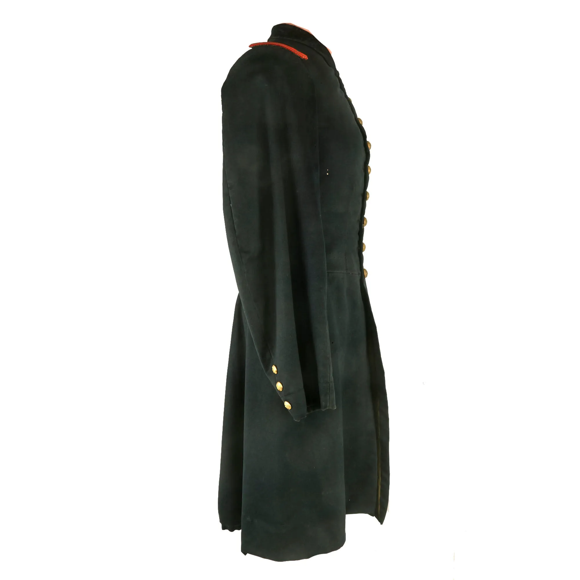 Original U.S. Civil War Rare Artillery Lieutenant Officer’s Single Breasted Frock Coat with Red Lieutenant Shoulder Boards