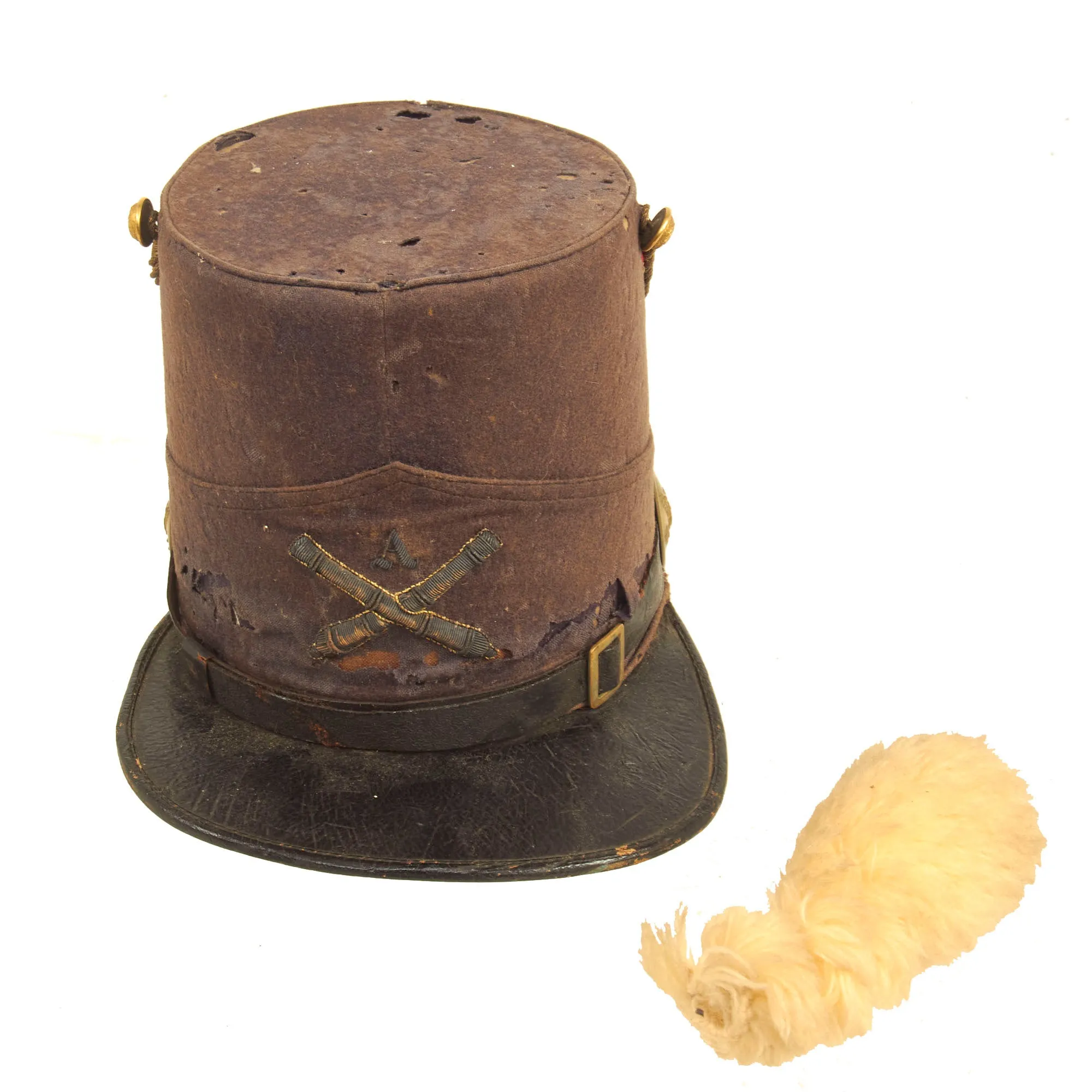 Original U.S. Pre Civil War Era State of Maine Heavy Artillery Model 1851 “Albert Cap” Shako