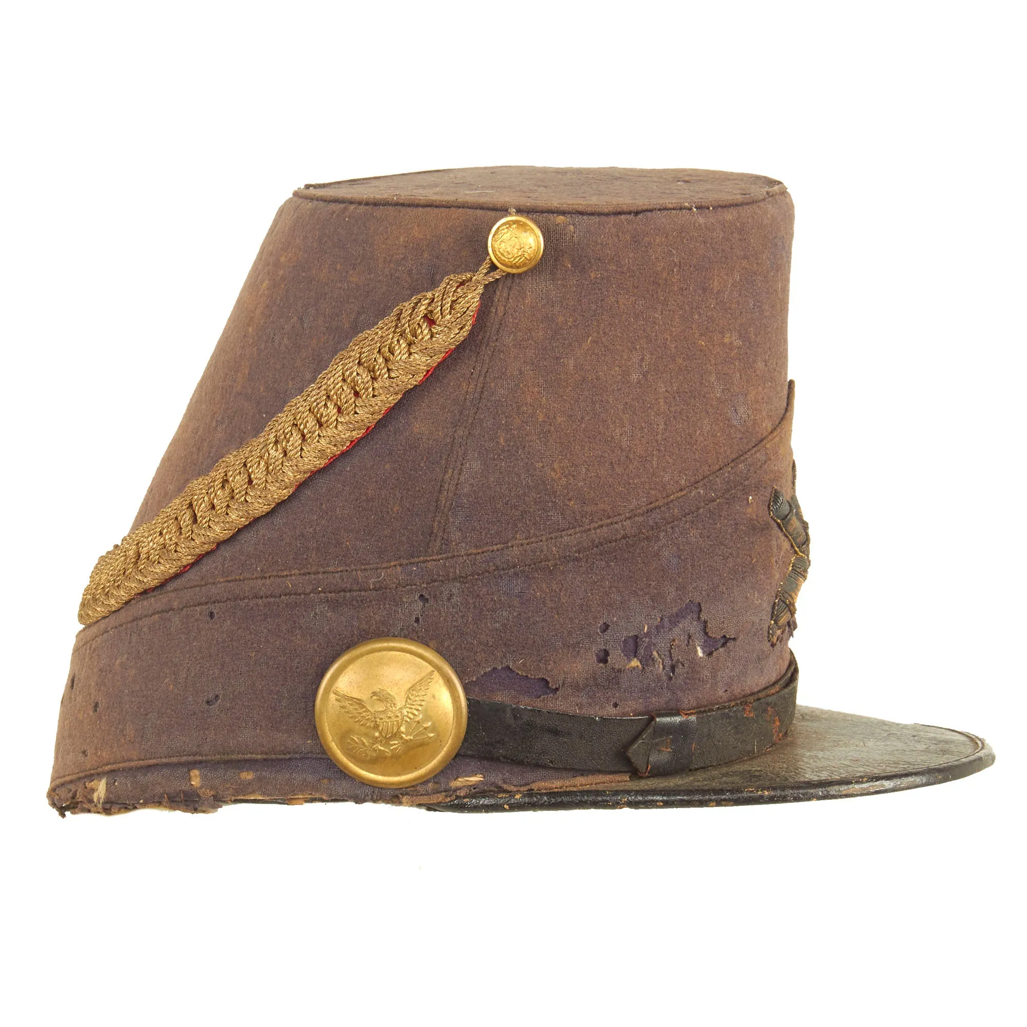 Original U.S. Pre Civil War Era State of Maine Heavy Artillery Model 1851 “Albert Cap” Shako