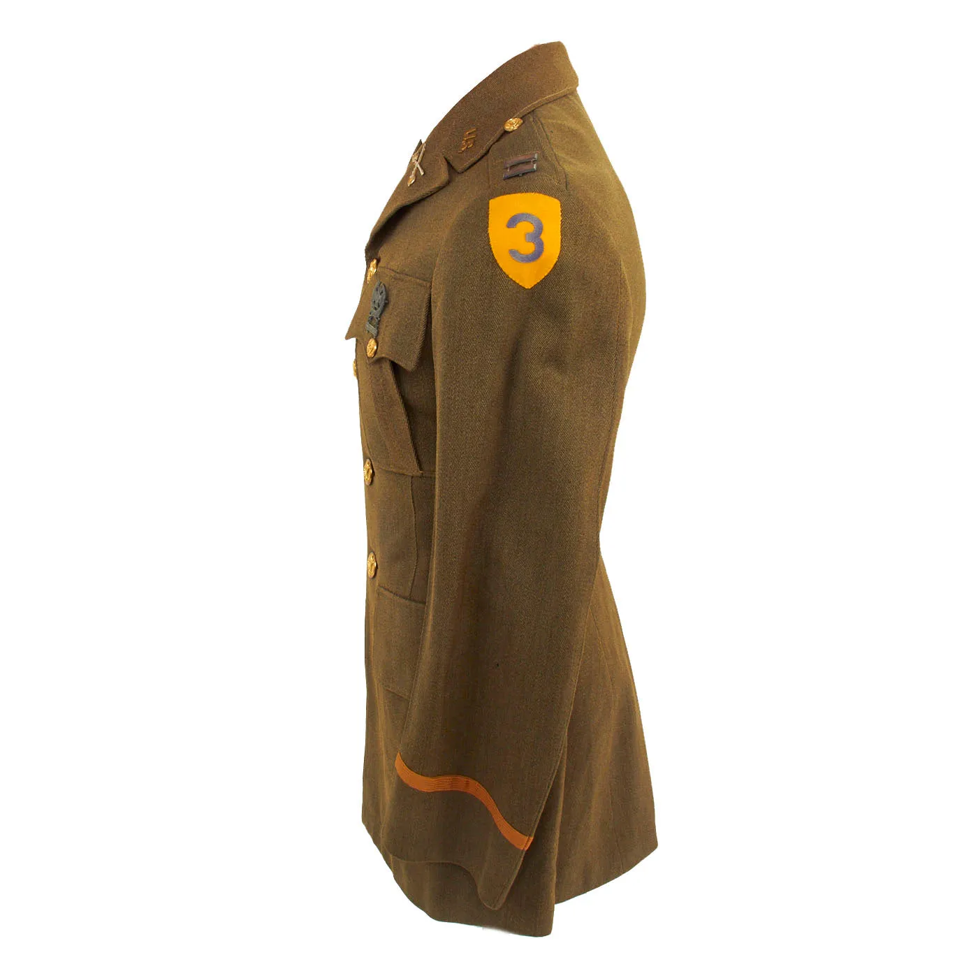 Original U.S. Pre-WWII Named 3rd Cavalry Division Officer’s Uniform Coat - Captain J.M. Shelton