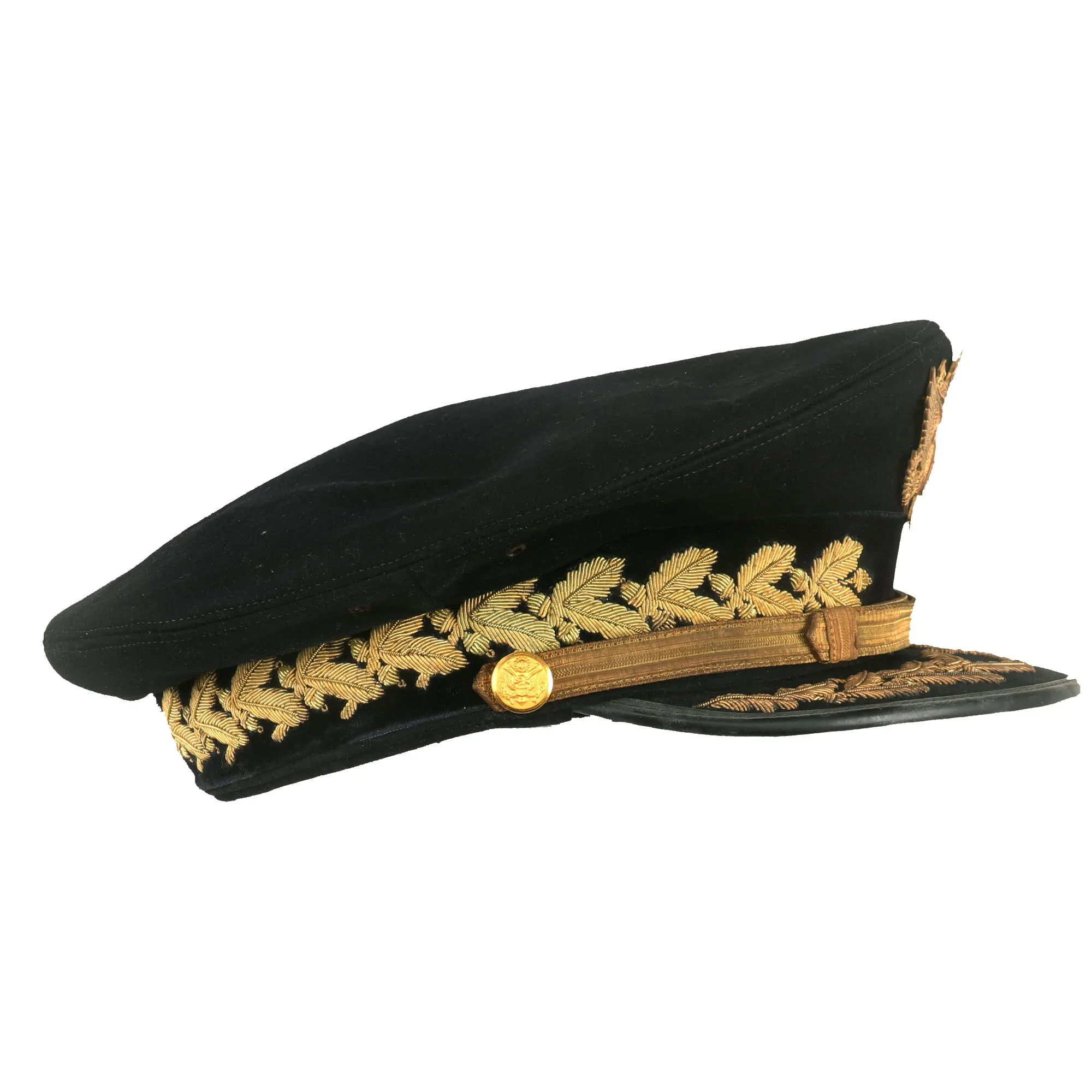 Original U.S. Vietnam Era War General Westmoreland Named Dress Blue Uniform Peaked Visor Cap - Chief of Staff of the United States Army (1968-1972)