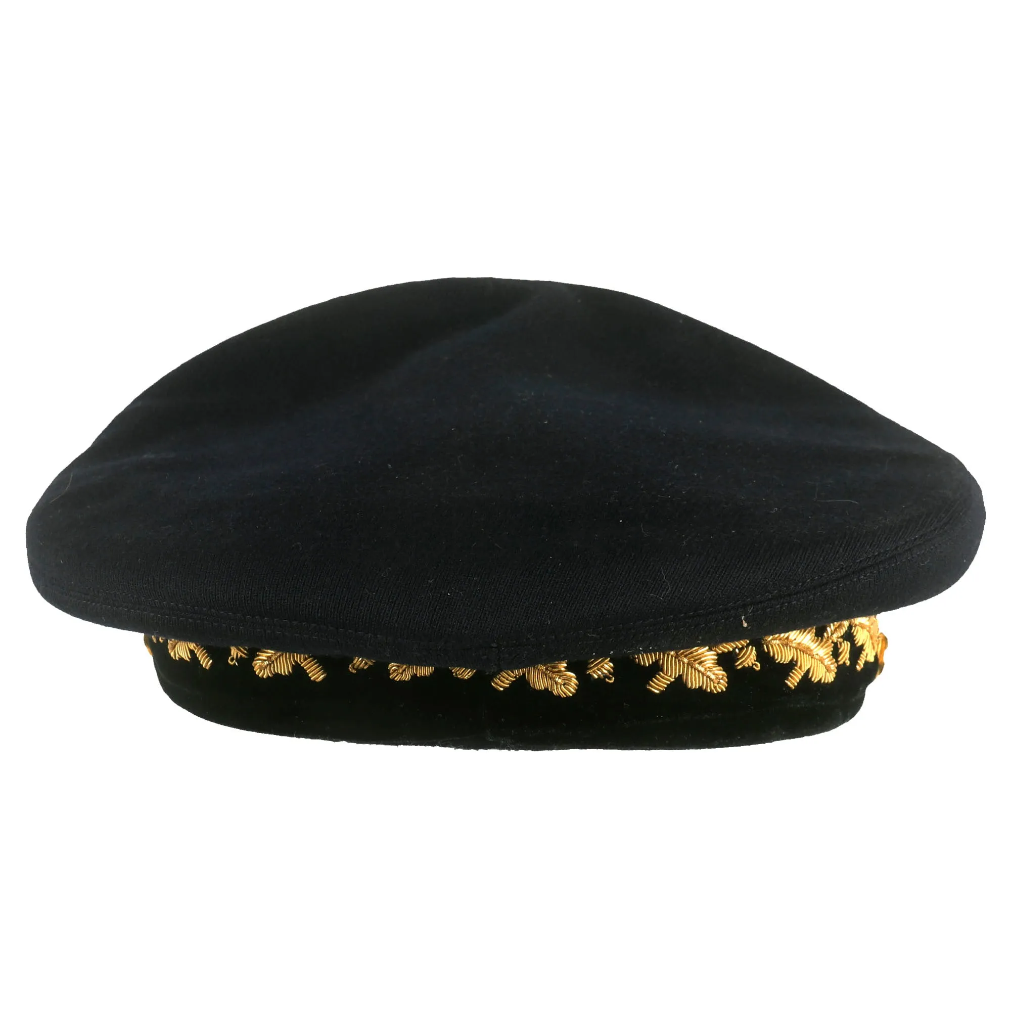 Original U.S. Vietnam War Era General Officer’s Dress Blue Uniform Peaked Visor Cap by Devonshire