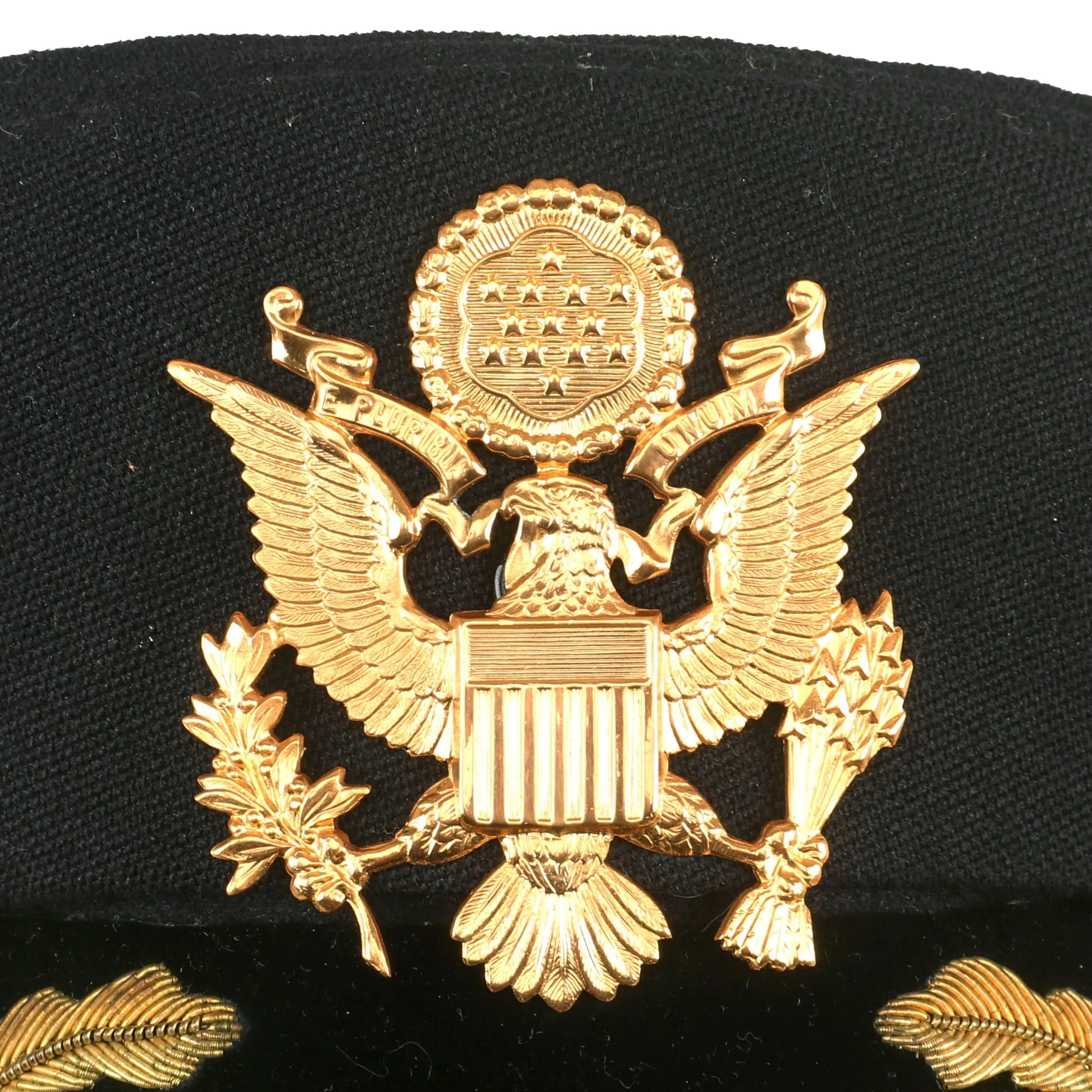 Original U.S. Vietnam War Era Named General Officer’s Dress Blue Uniform Peaked Visor Cap by Devonshire - Brigadier General Donald McGovern, Former Commander 5th Infantry