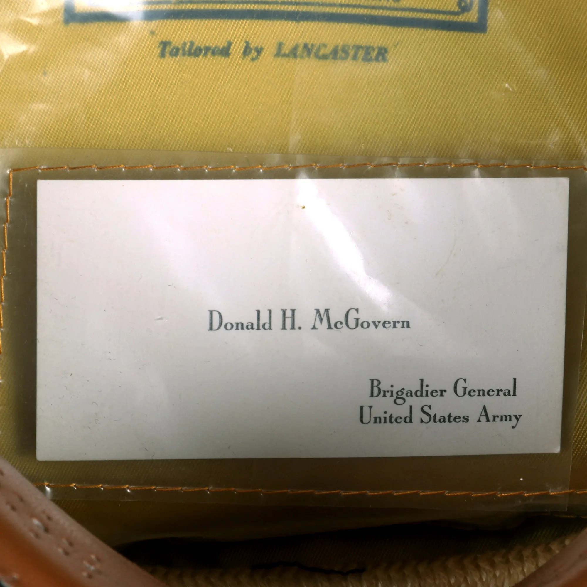 Original U.S. Vietnam War Era Named General Officer’s Dress Blue Uniform Peaked Visor Cap by Devonshire - Brigadier General Donald McGovern, Former Commander 5th Infantry