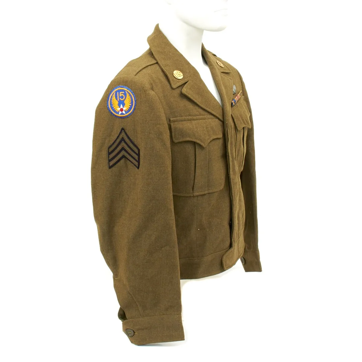 Original U.S. WWII B-24 Liberator 484th Bombardment Group Named Grouping with Painted A2 Jacket and Italian Made Patches