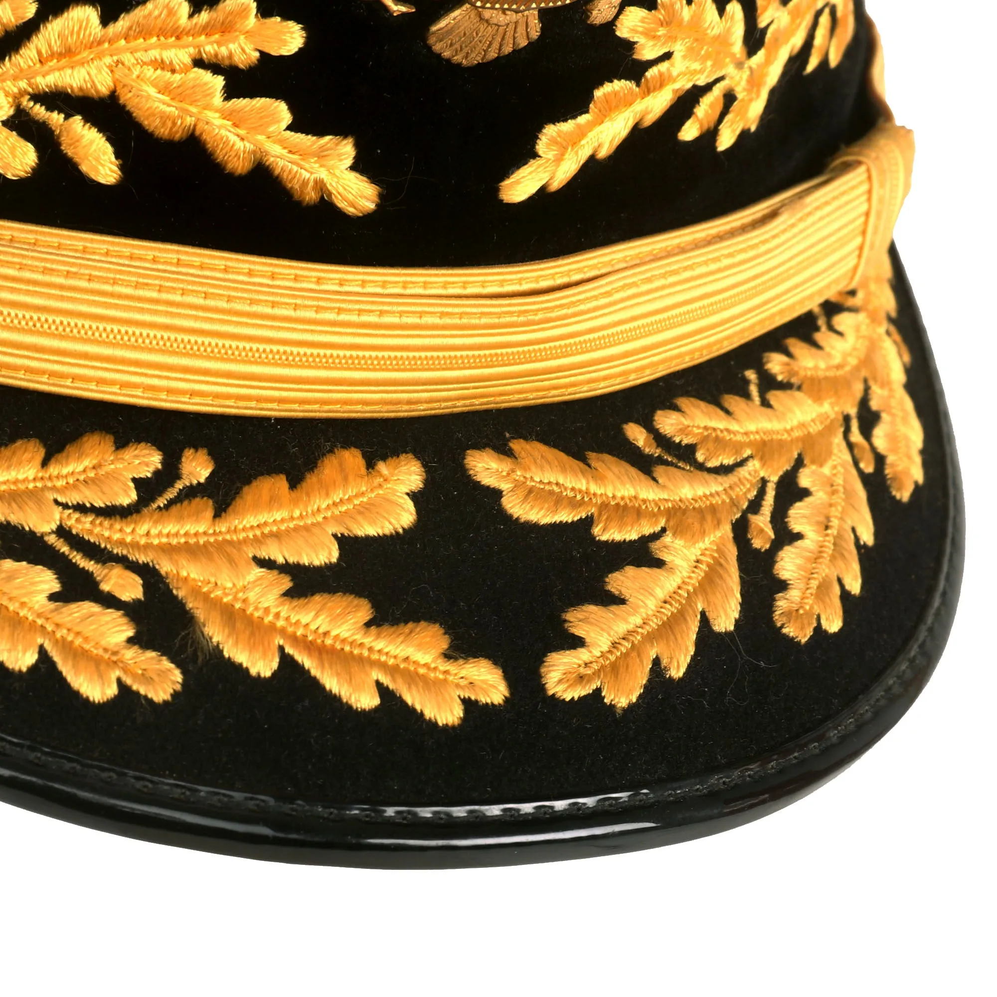 Original U.S. WWII Era Named General Officer’s Dress Blue Uniform Peaked Visor Cap By Jacob Reed’s Sons - Size 7½