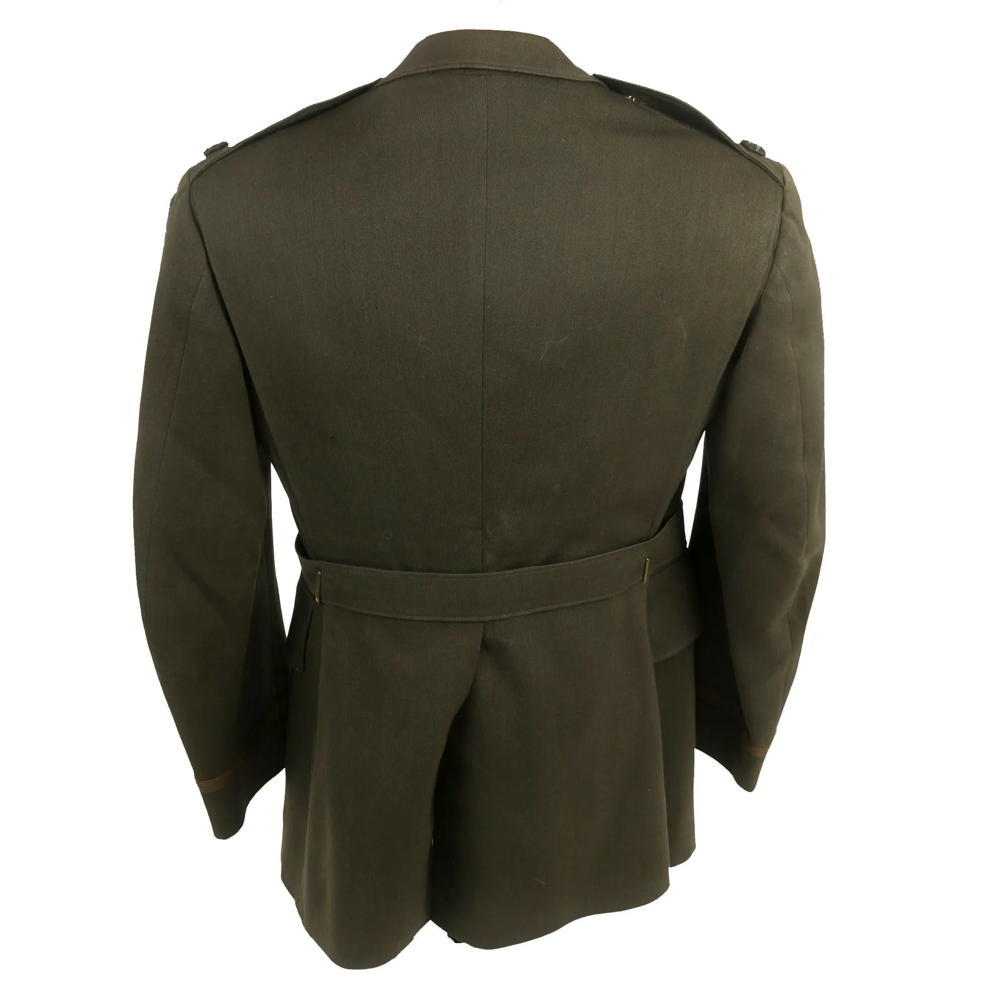 Original U.S. WWII Lieutenant Colonel Powers US Army Desert Air Task Force Patched Officer’s Winter Service Class A Uniform Coat