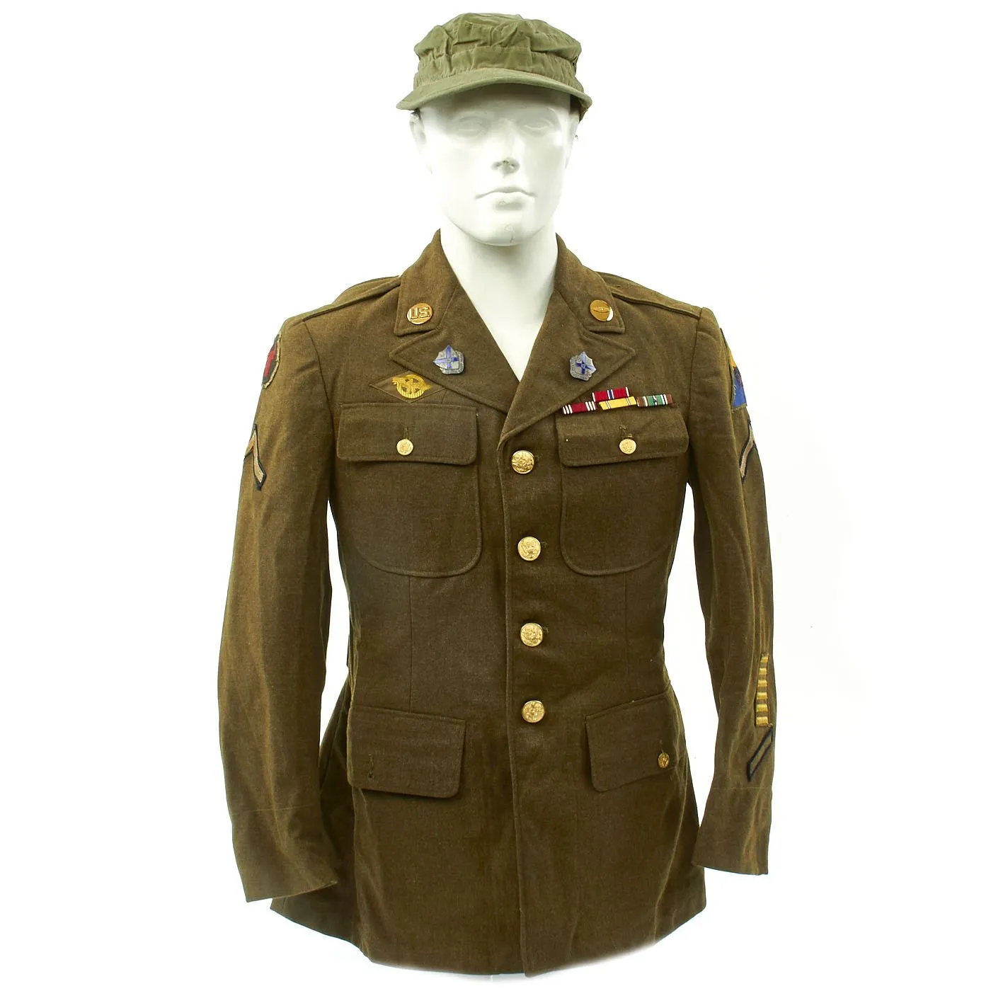 Original U.S. WWII Named 2nd Battalion 135th Infantry Regiment Uniform Bronze Star Grouping