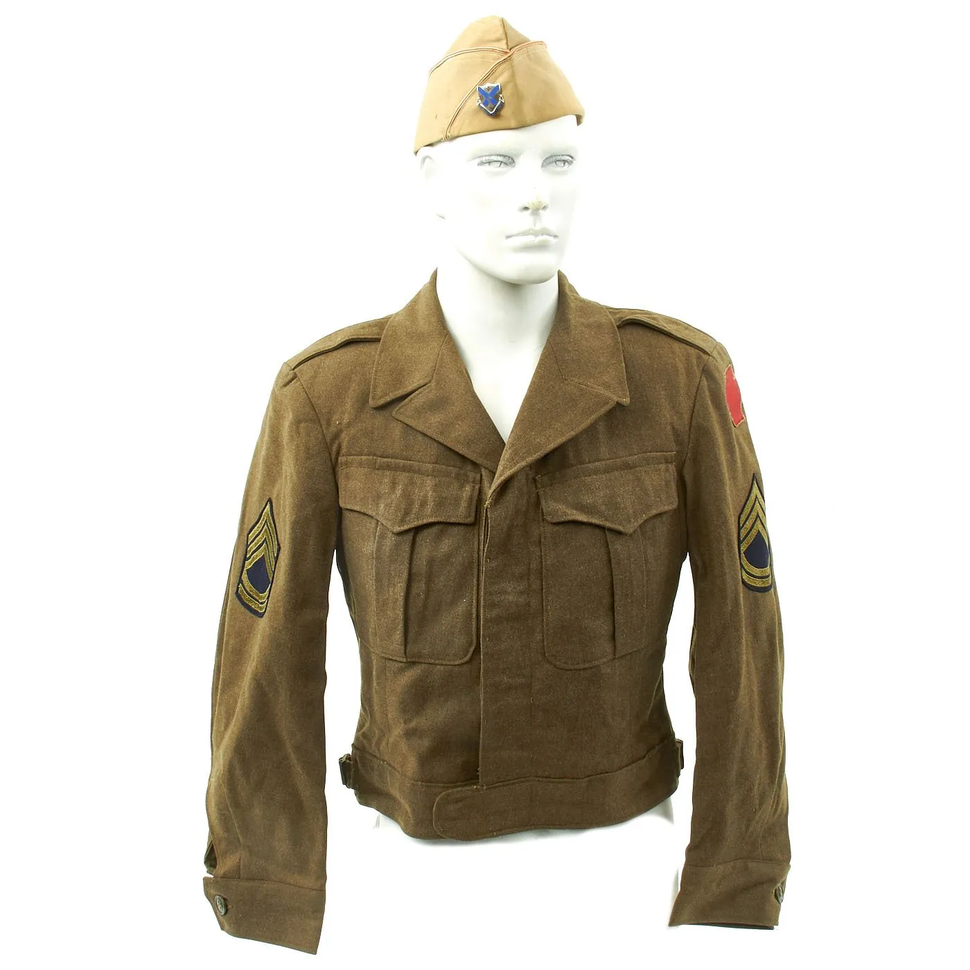 Original U.S. WWII Named 2nd Battalion 135th Infantry Regiment Uniform Bronze Star Grouping