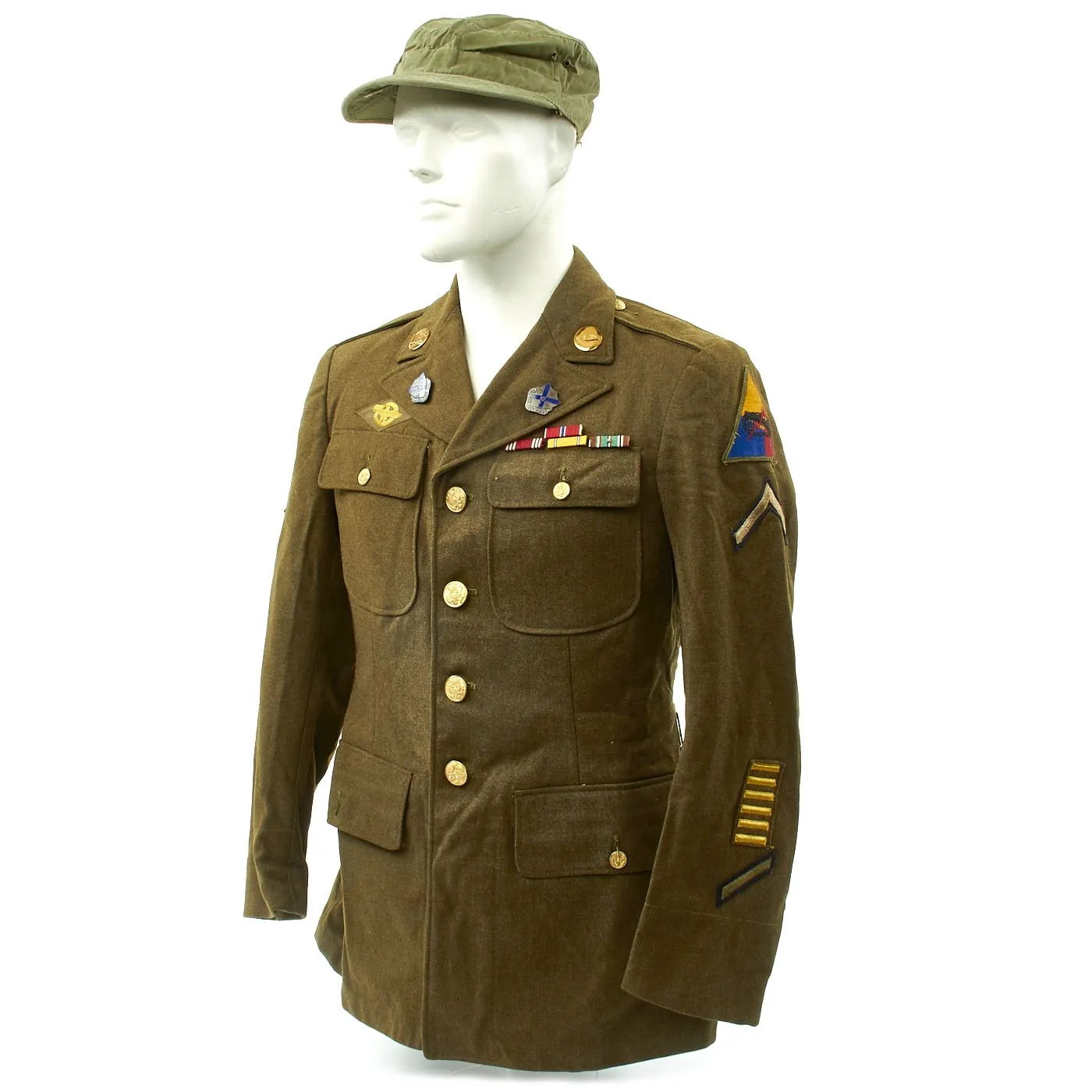 Original U.S. WWII Named 2nd Battalion 135th Infantry Regiment Uniform Bronze Star Grouping