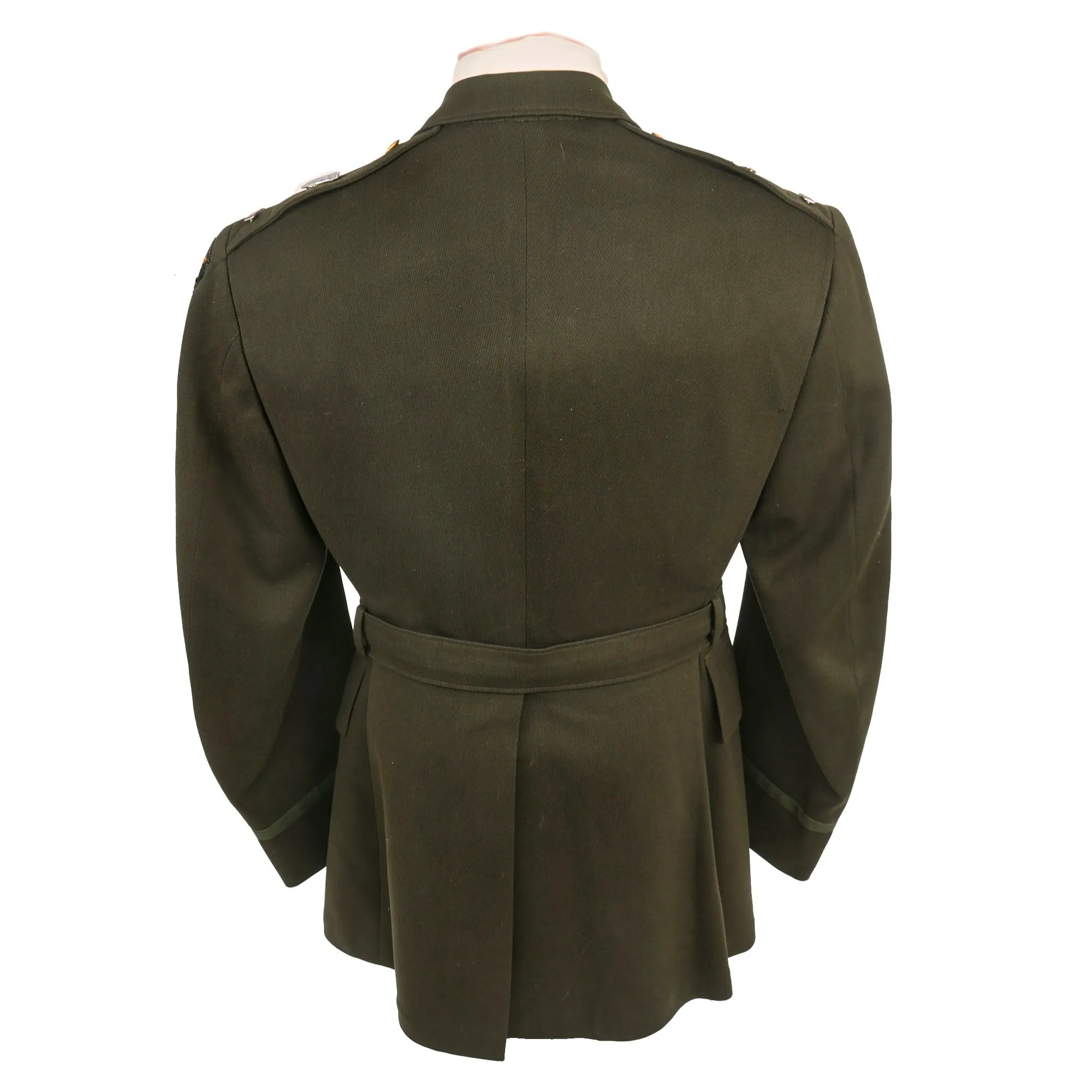 Original U.S. WWII US Army 101st Airborne Division Patched Officer’s Winter Service Class A Uniform Coat Attributed To Battlefield Commisioned Lt. Wilber R. “Web” Raduenz - B Company, 506th PIR, D-Day Veteran of ‘Utah Beach Area’