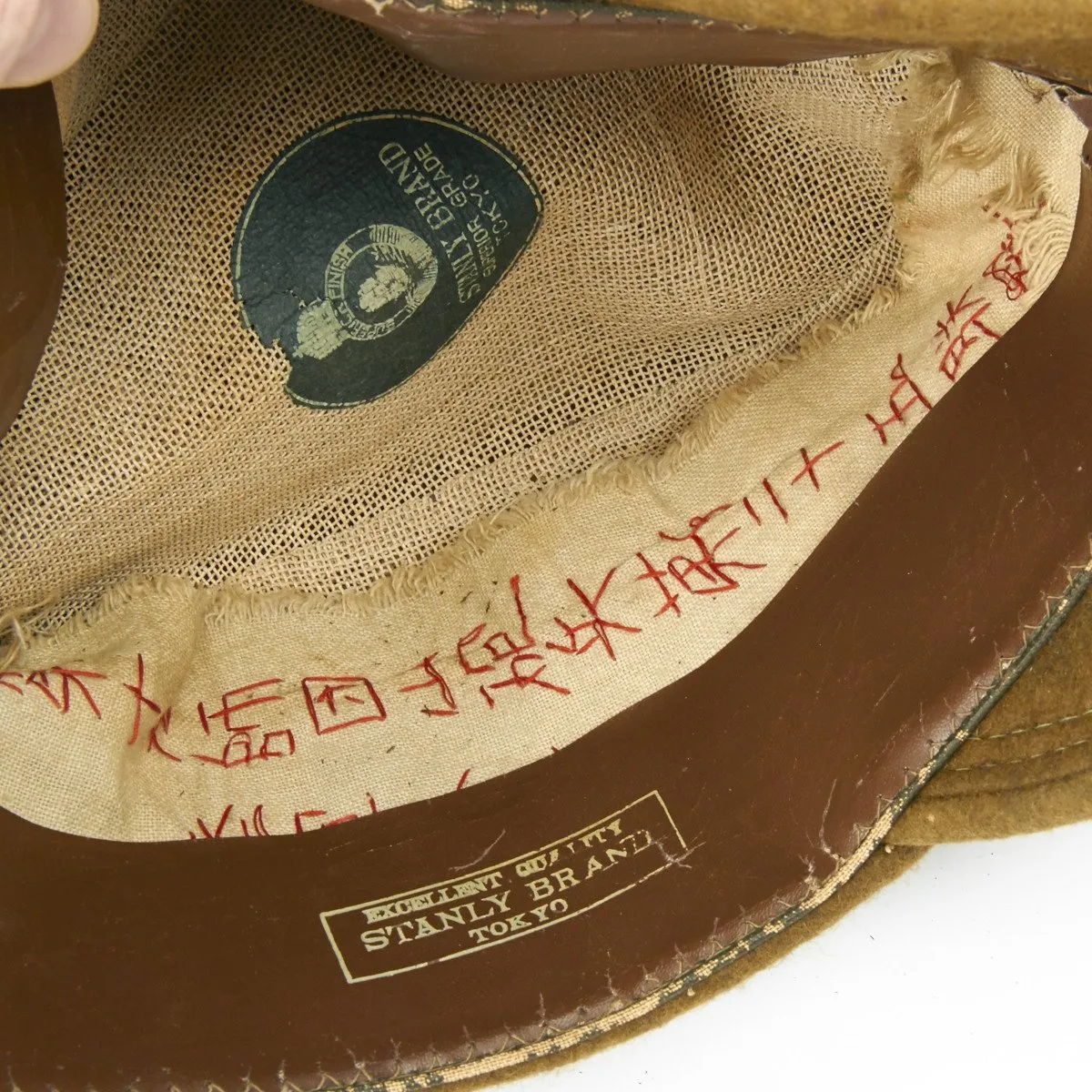 Original WWII Japanese Officer Wool Forage Cap with Pre-WW2 Label