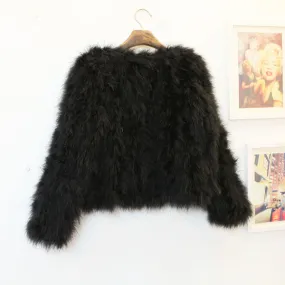 Ostrich Wool Fur Coat