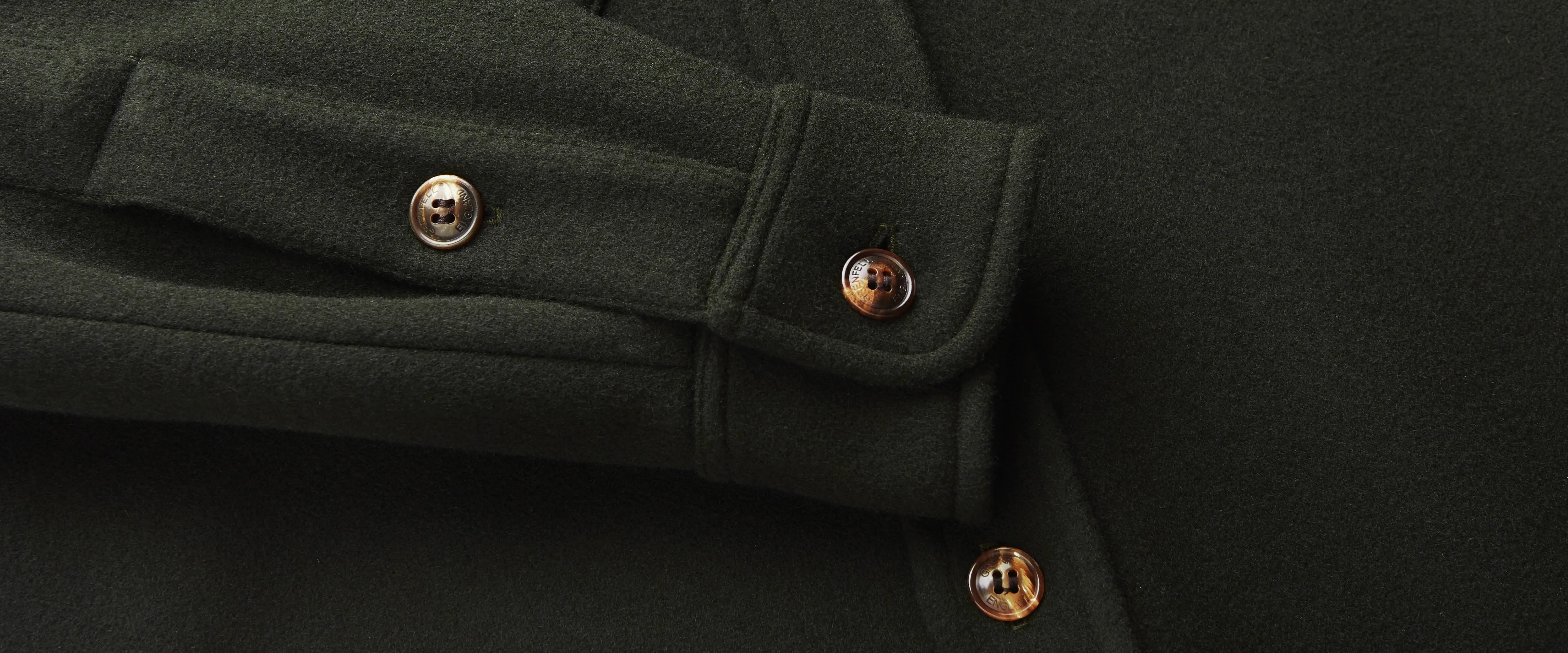 Overshirt - Heavy Double Faced Wool Green